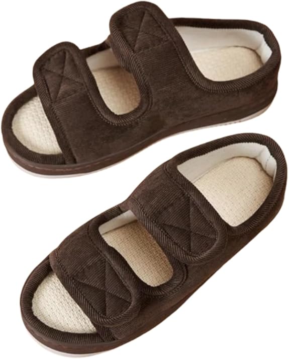Adjustable Wide-Fit Comfort Sandals for Swollen Feet