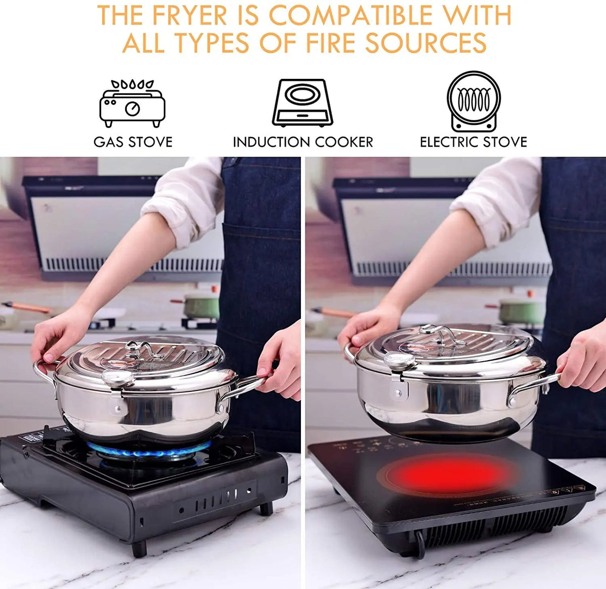 Deep Fryer Pot – Home Cooking Frying Pan