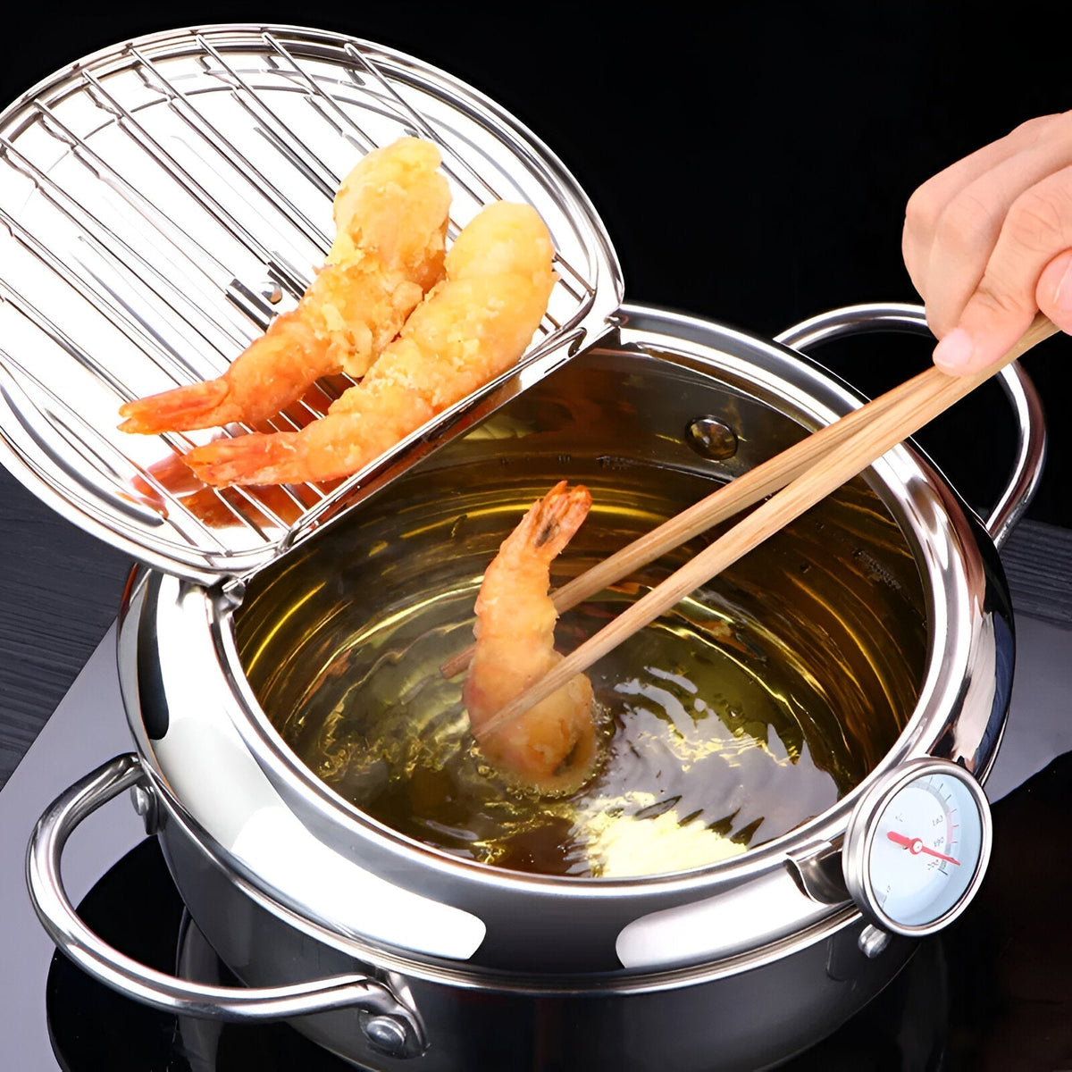 Deep Fryer Pot – Home Cooking Frying Pan