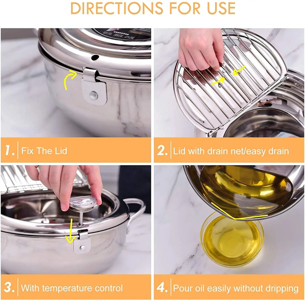 Deep Fryer Pot – Home Cooking Frying Pan