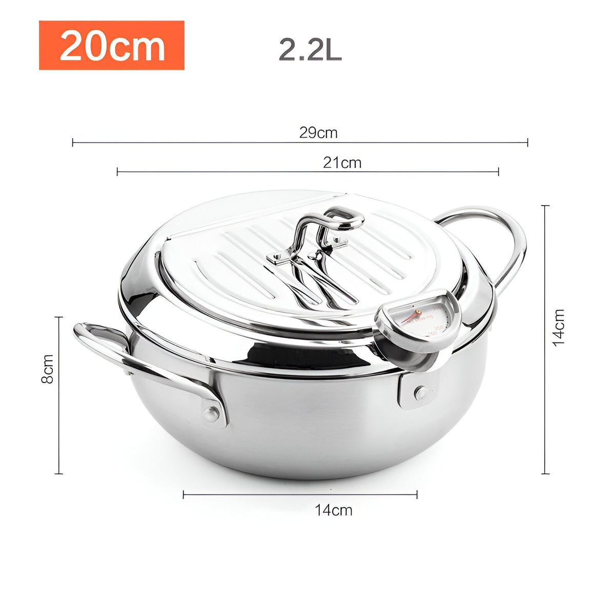 Deep Fryer Pot – Home Cooking Frying Pan