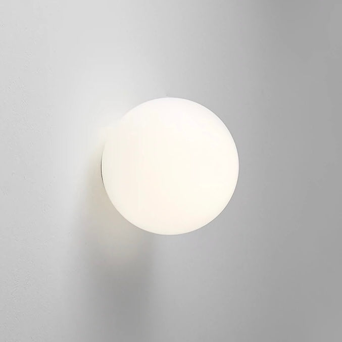 Modern Glass Globe LED Wall Light