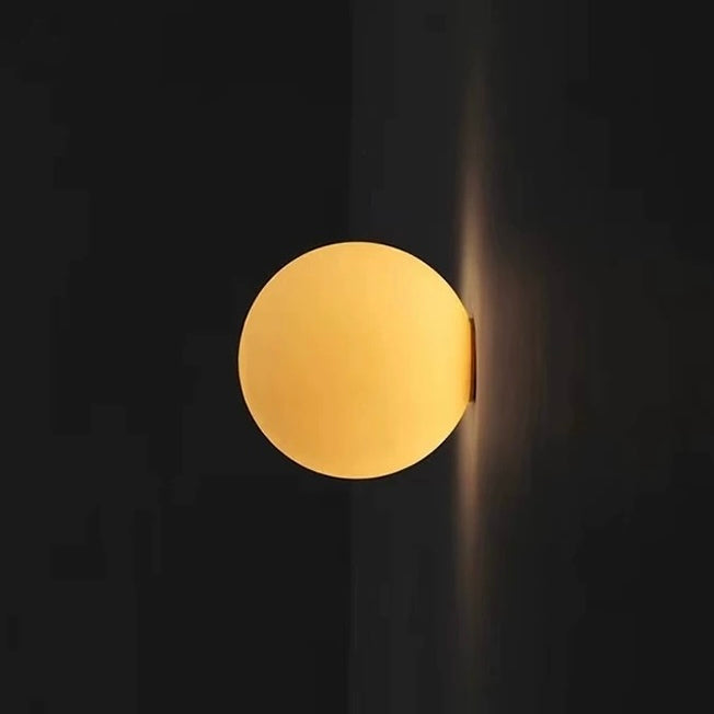 Modern Glass Globe LED Wall Light