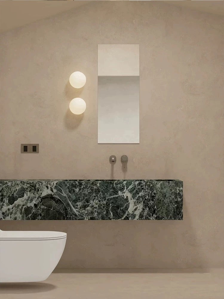 Modern Glass Globe LED Wall Light