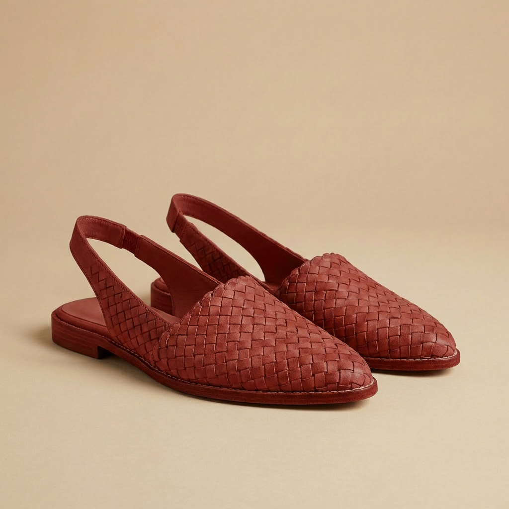 Capri Woven Slingback Flats for Women