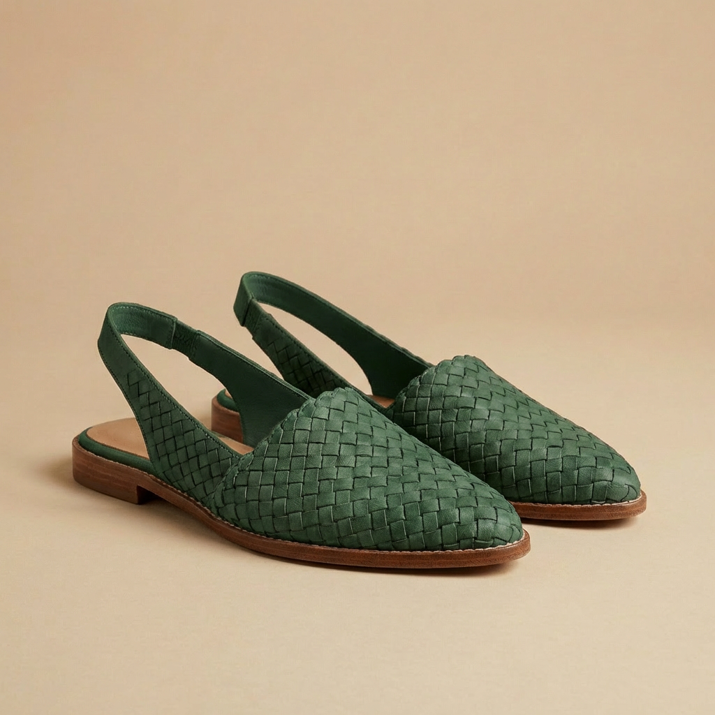 Capri Woven Slingback Flats for Women