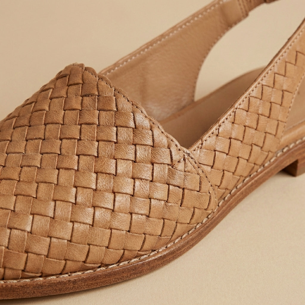 Capri Woven Slingback Flats for Women