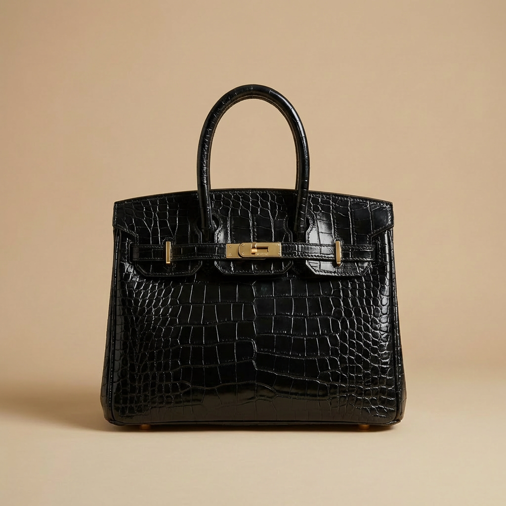 Women’s Structured Tote Handbag with Triple Compartments