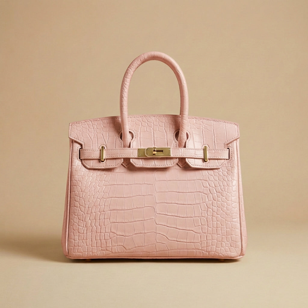 Women’s Structured Tote Handbag with Triple Compartments