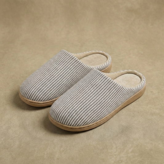 Women’s Ultra-Soft Cotton House Slippers – Non-Slip Cushioned EVA Foam Slides