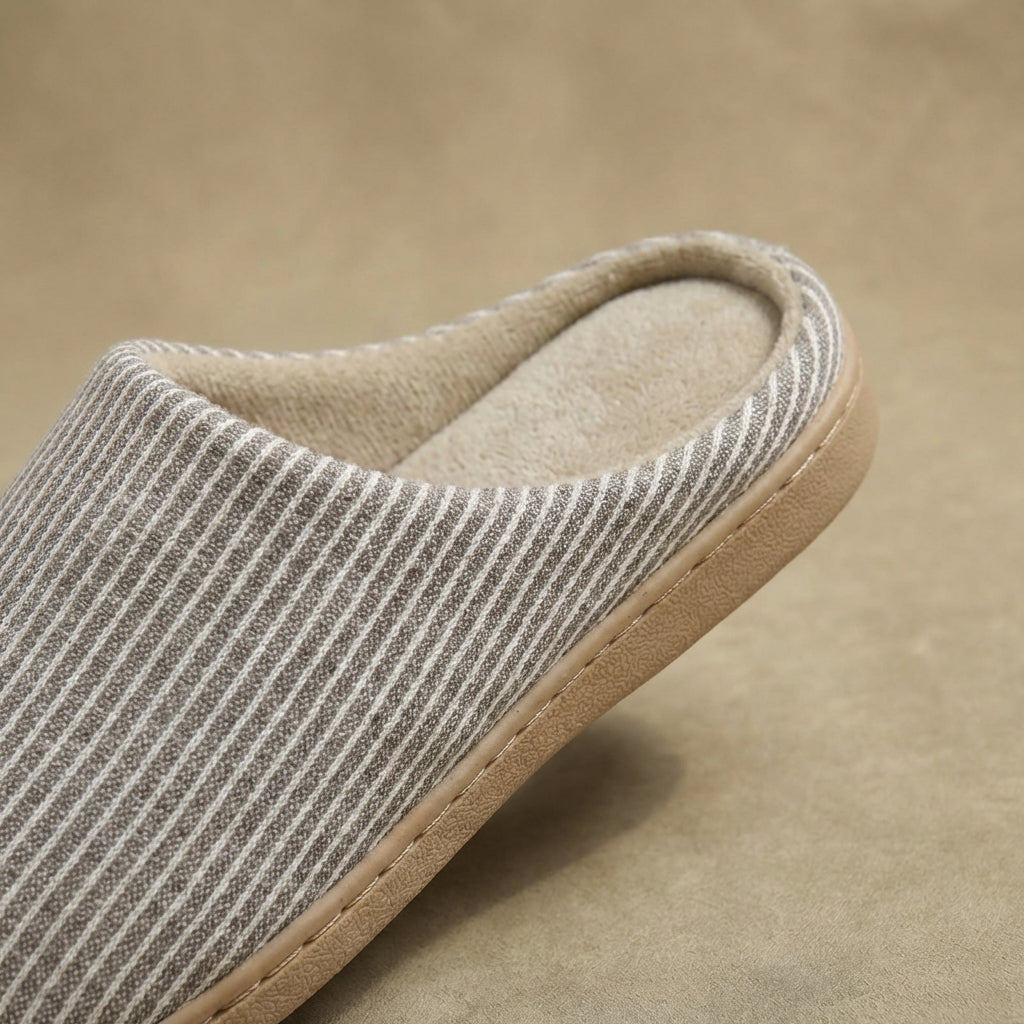 Women’s Ultra-Soft Cotton House Slippers – Non-Slip Cushioned EVA Foam Slides