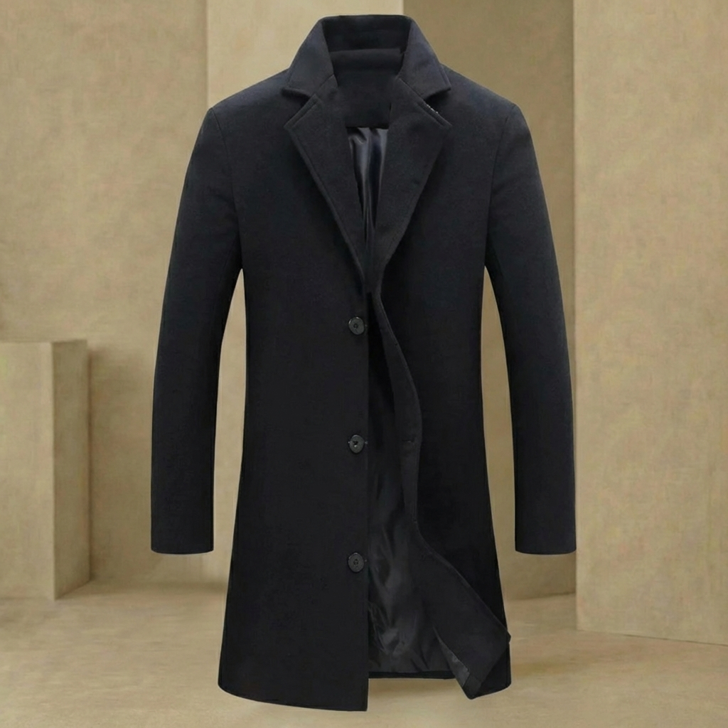 Men’s Wool Blend Winter Overcoat