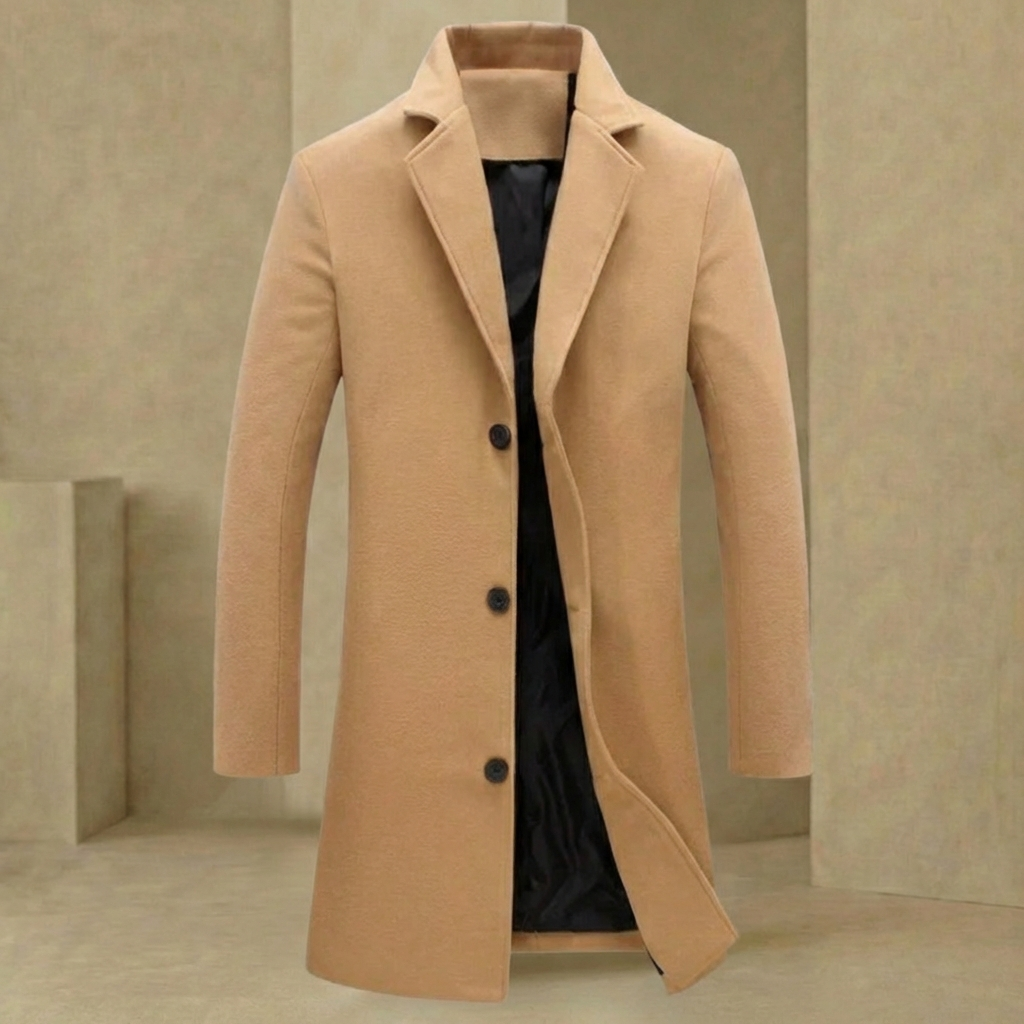 Men’s Wool Blend Winter Overcoat