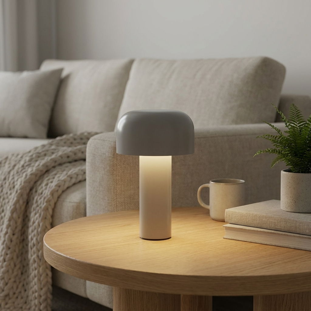 Cordless Mushroom LED Table Lamp