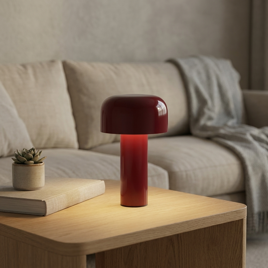 Cordless Mushroom LED Table Lamp