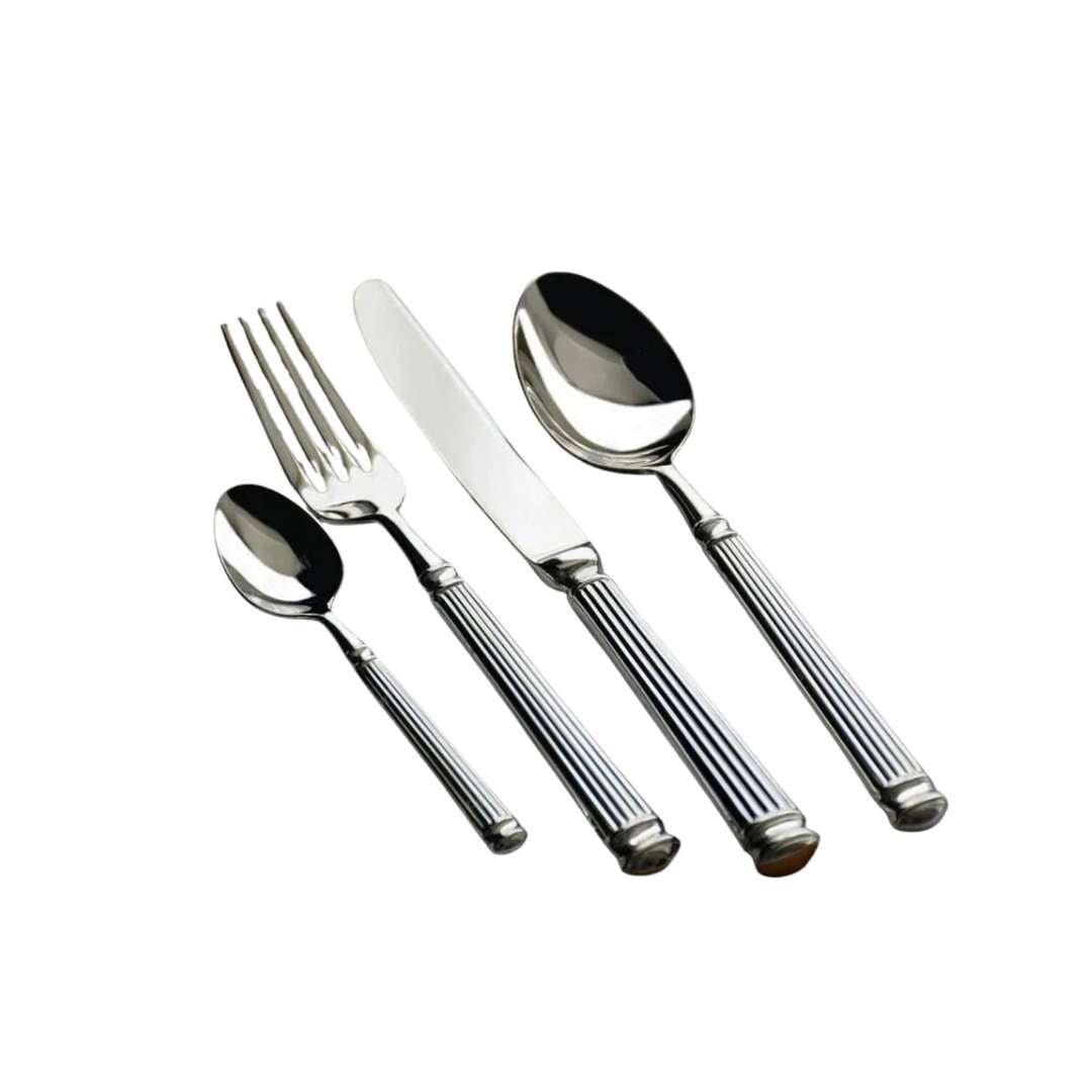 Four-Piece Roman-Style Stainless Steel Cutlery Set