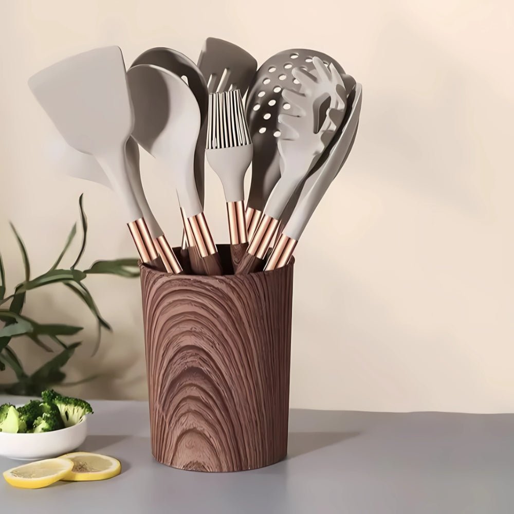 Ten-Piece Silicone Kitchen Utensil Set