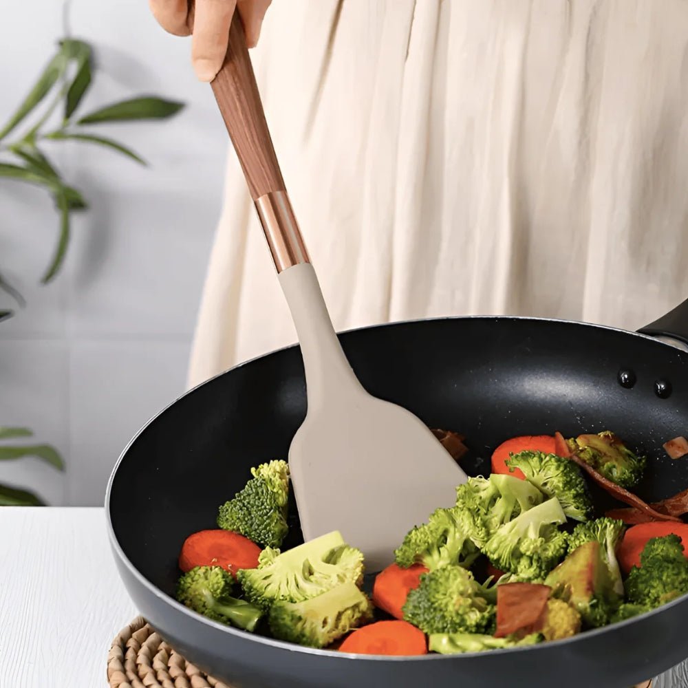 Ten-Piece Silicone Kitchen Utensil Set