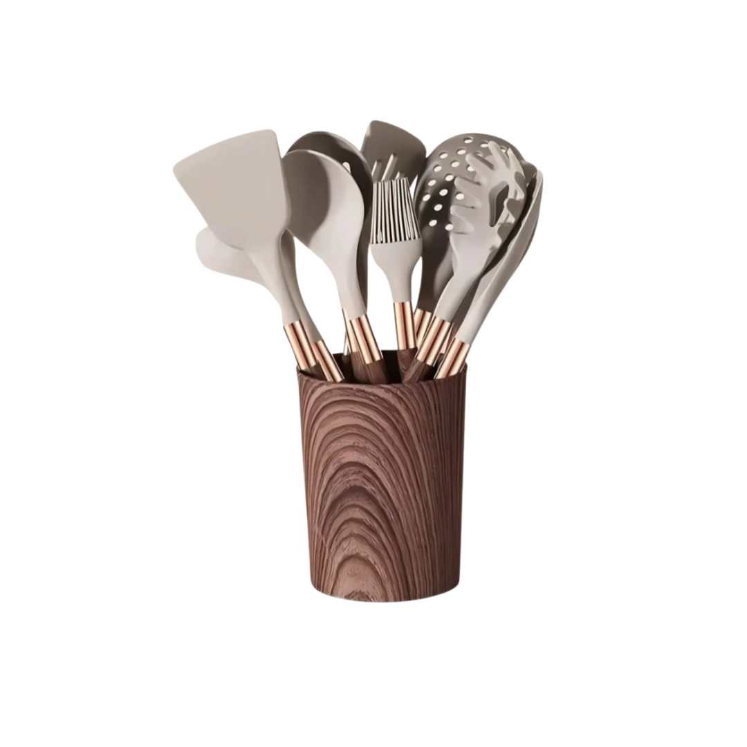 Ten-Piece Silicone Kitchen Utensil Set