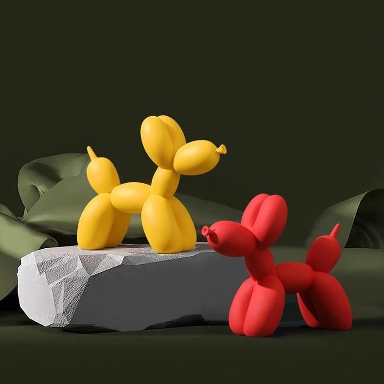 Resin Balloon Dog Sculpture