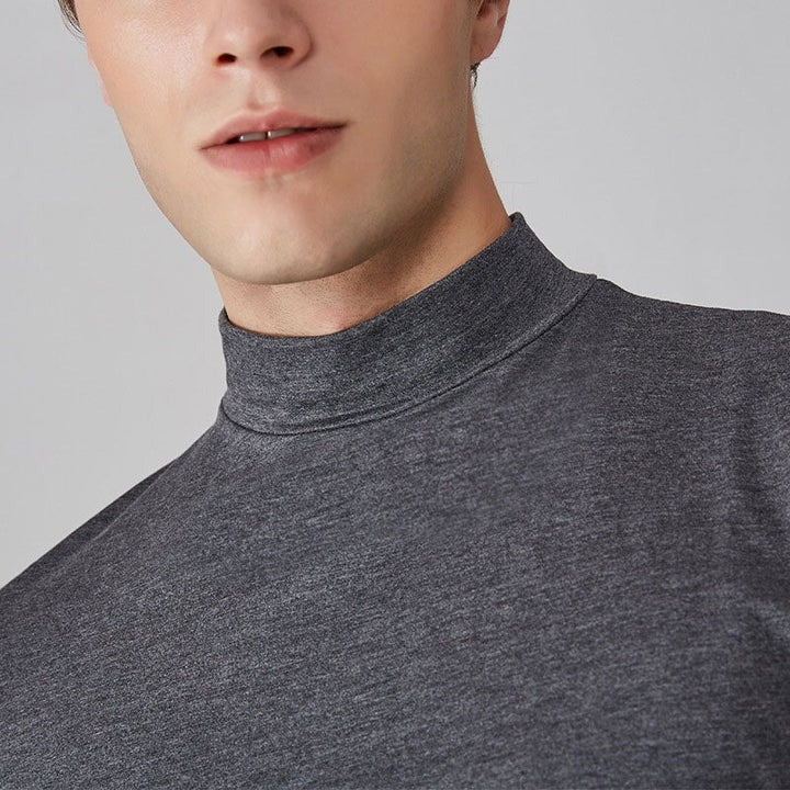 Men's High-Neck Casual T-Shirt