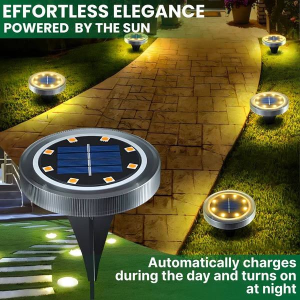 Ten-Pack Solar Ground Lights