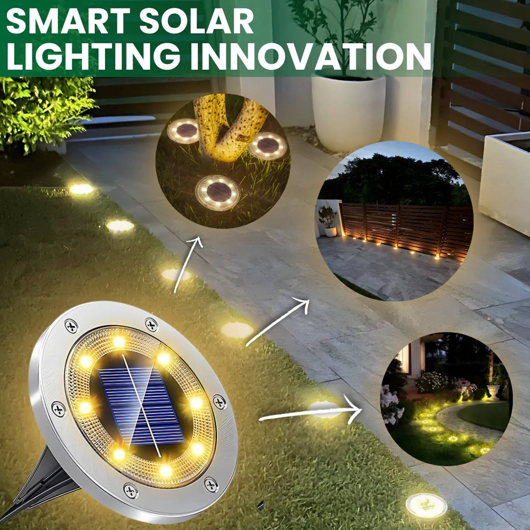 Ten-Pack Solar Ground Lights