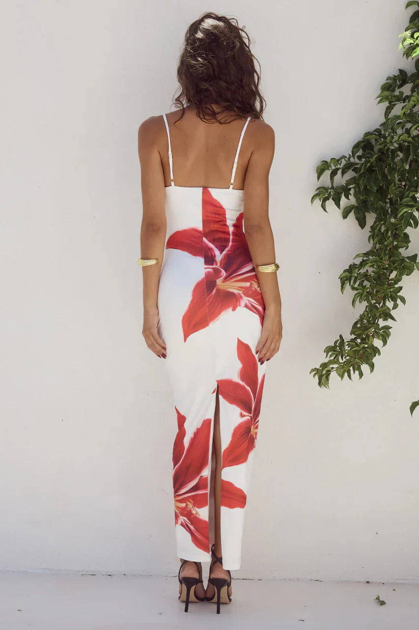 Women's Floral Print Maxi Dress