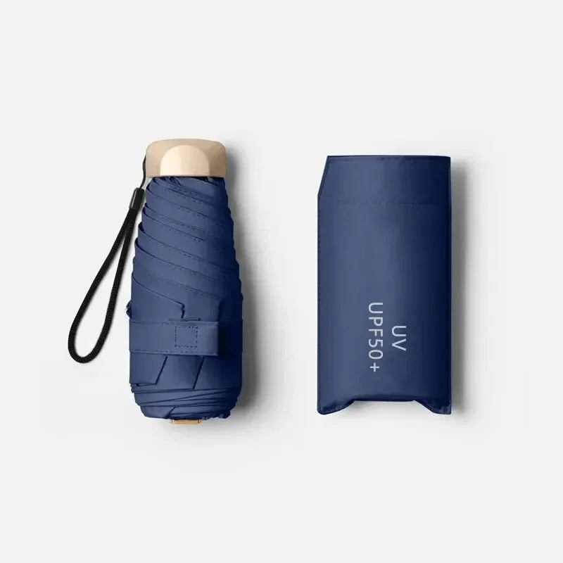 Mini Pocket Travel Umbrella – Lightweight Compact UV Blocking Sun & Rain Shield