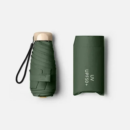 Mini Pocket Travel Umbrella – Lightweight Compact UV Blocking Sun & Rain Shield