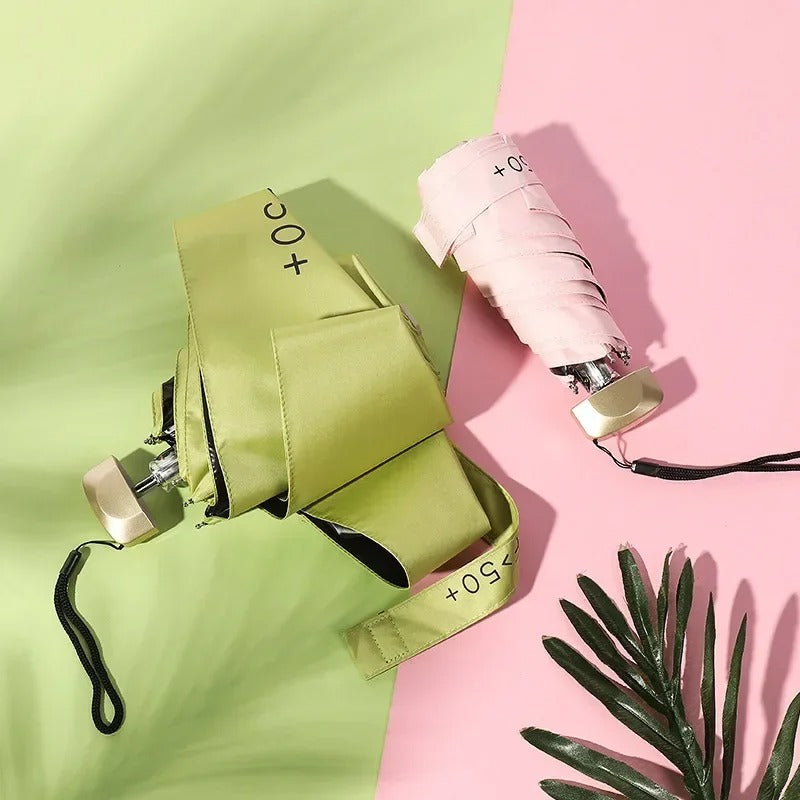 Mini Pocket Travel Umbrella – Lightweight Compact UV Blocking Sun & Rain Shield