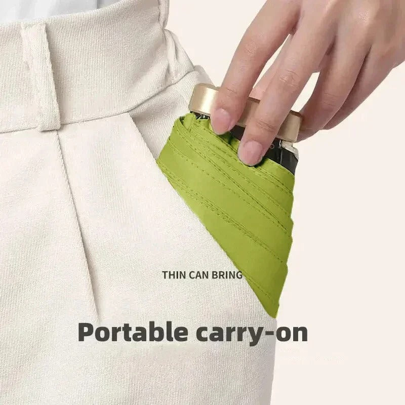 Mini Pocket Travel Umbrella – Lightweight Compact UV Blocking Sun & Rain Shield