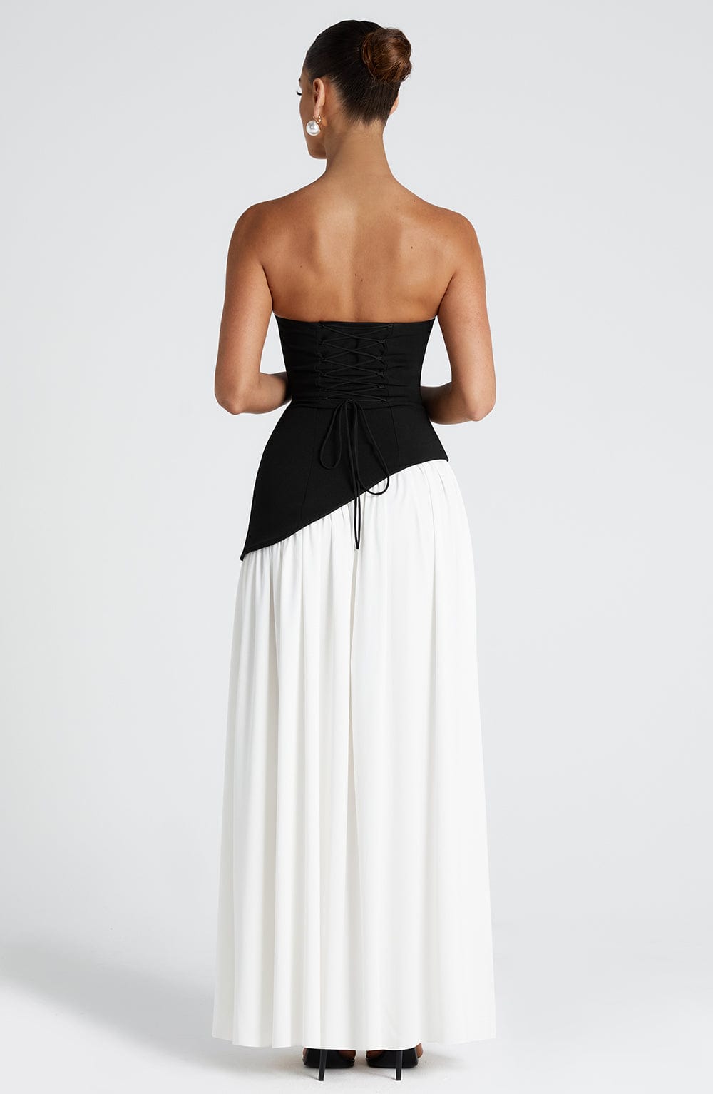 Women's Velour Plunge-Neck Maxi Dress