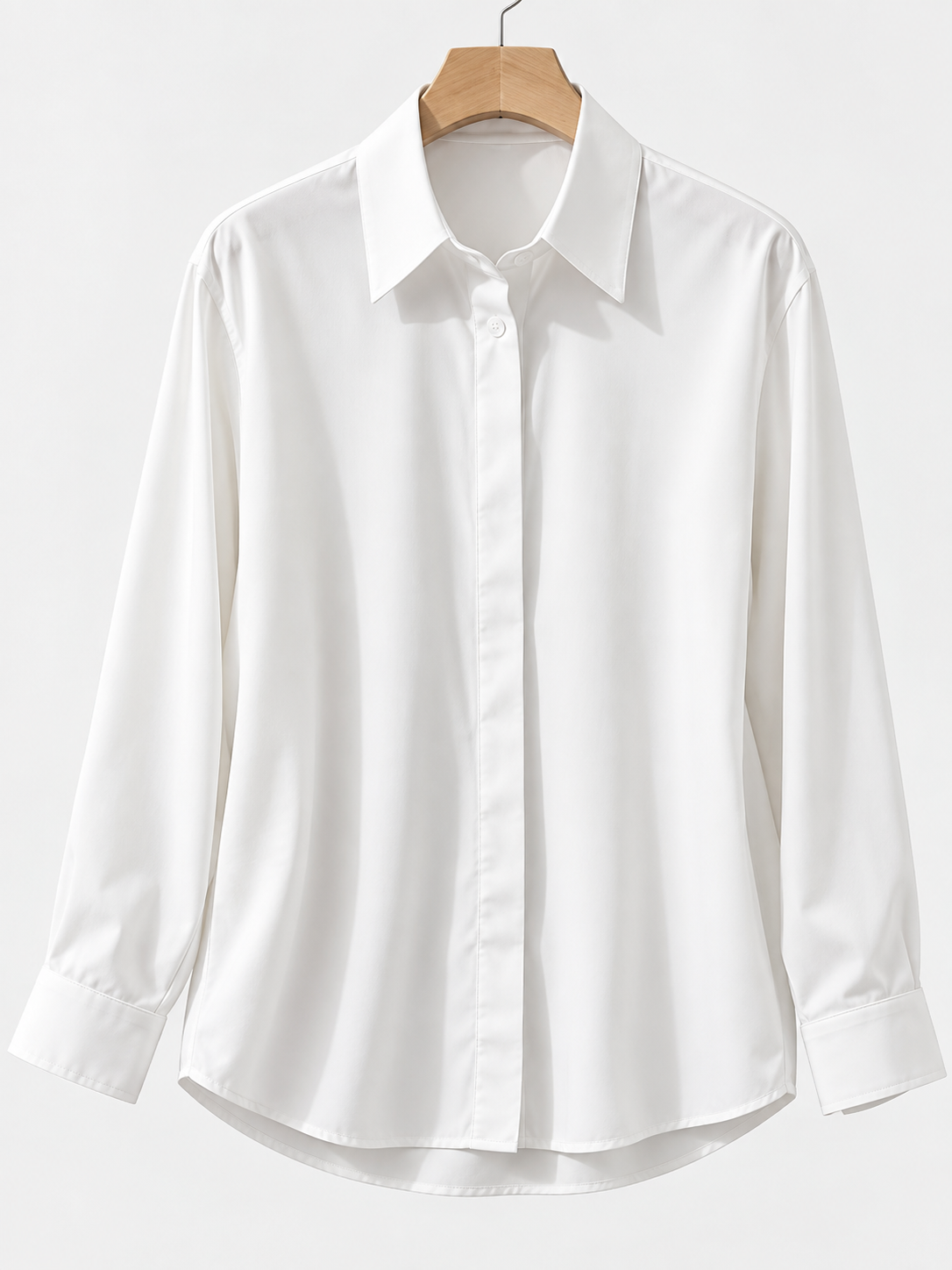 Women's Long Sleeve Button-Front Blouse
