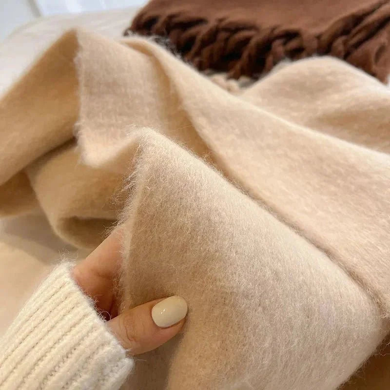 Women’s Soft Cotton Blend Scarf – Warm Winter Wrap
