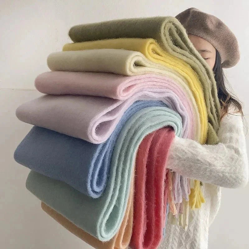 Women’s Soft Cotton Blend Scarf – Warm Winter Wrap
