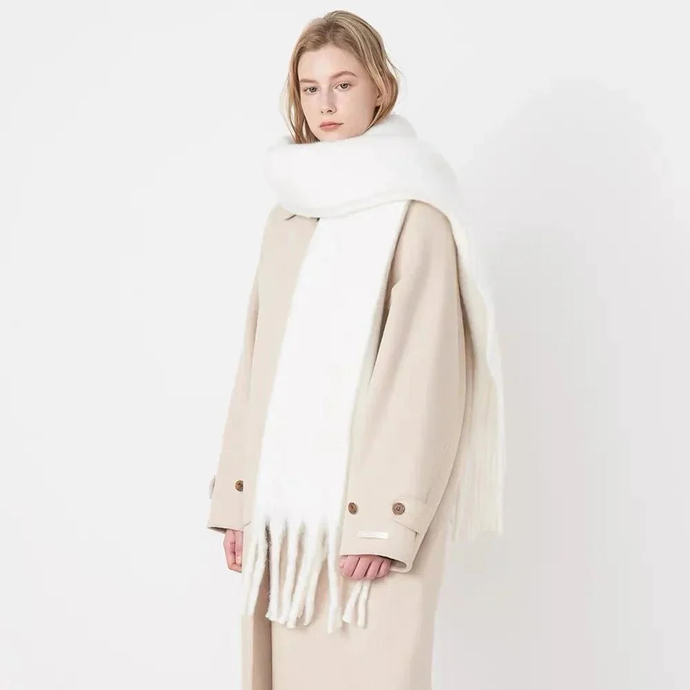 Women’s Soft Cotton Blend Scarf – Warm Winter Wrap