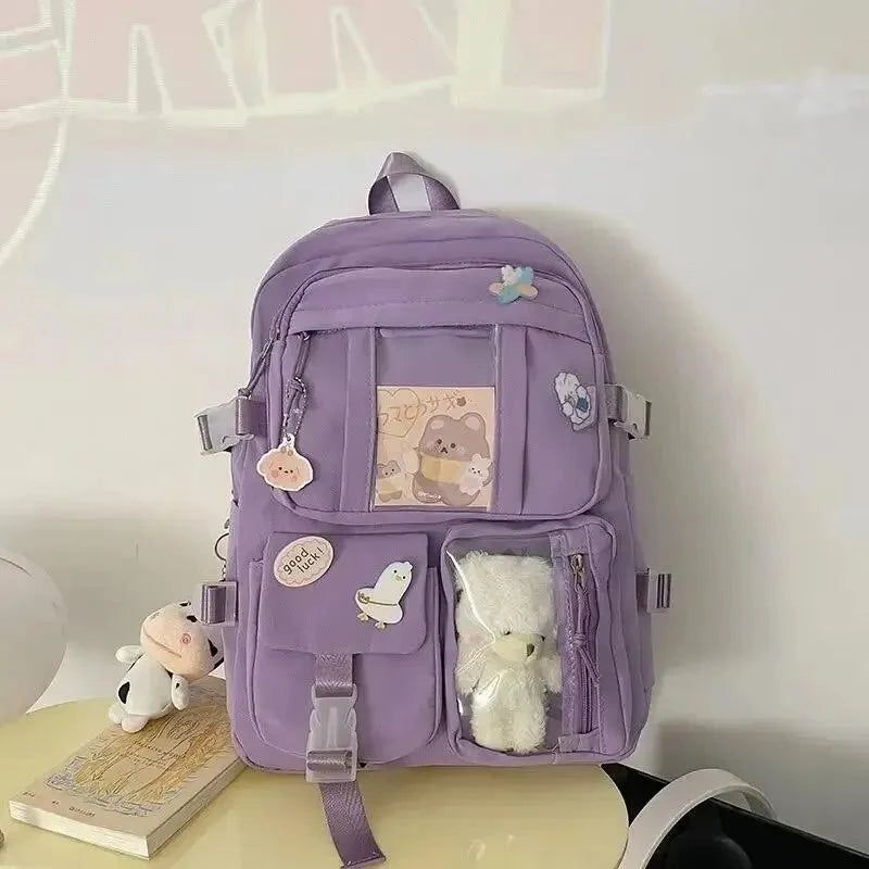 15.6" Laptop School Backpack – Padded Campus Rucksack