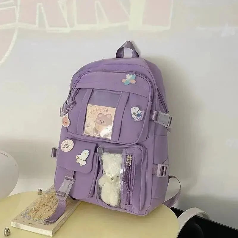 15.6" Laptop School Backpack – Padded Campus Rucksack