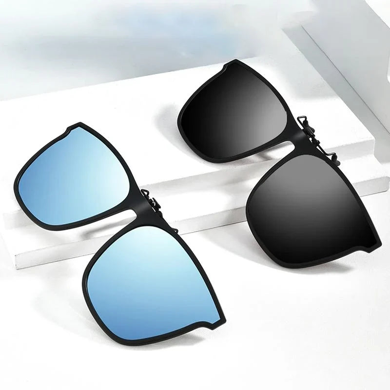 Polarised Clip-On Flip-Up Sunglasses – For Glasses