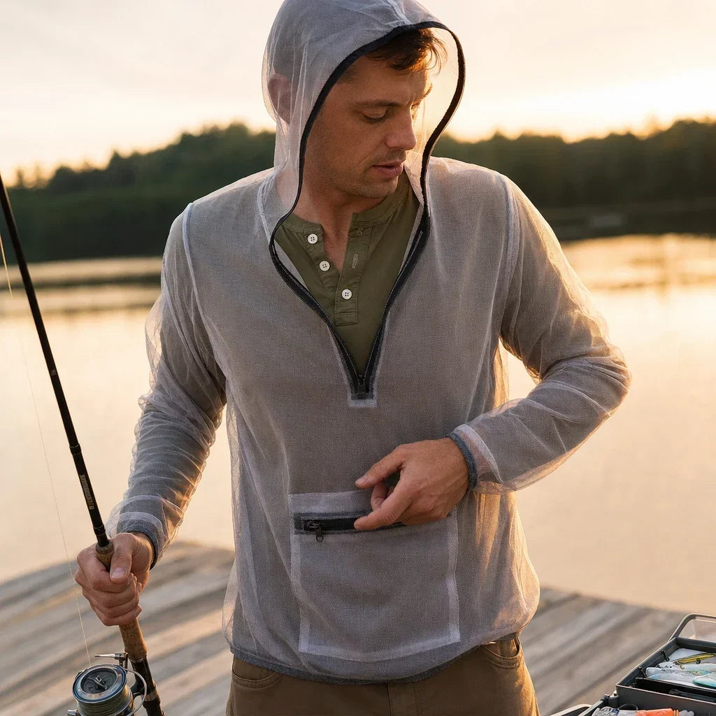 Ultralight Mesh Insect Jacket – Outdoor Bug Protection
