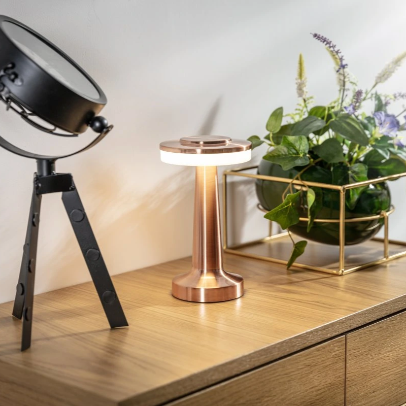 Portable Dimmable Table Lamp – Retro Cordless LED Light