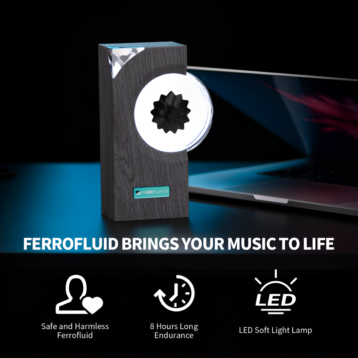 Ferrofluid Sound Visualiser – Music Reactive Desk Display