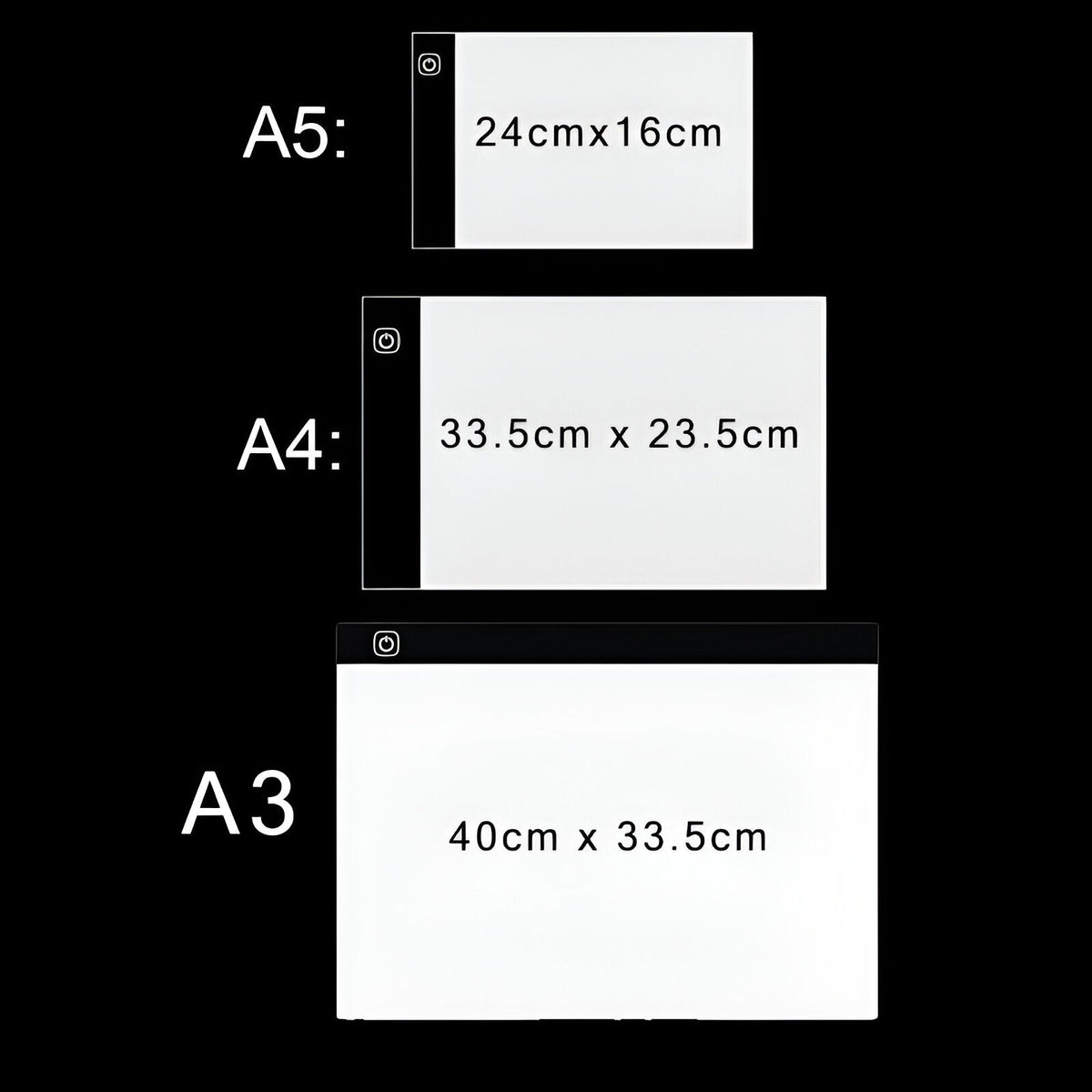 LED Tracing Light Pad – A3, A4 & A5 Drawing Board