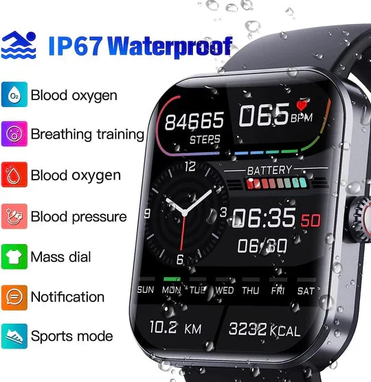 Smart Fitness Watch with Activity & Sleep Tracking
