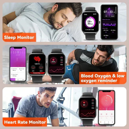 Smart Fitness Watch with Activity & Sleep Tracking