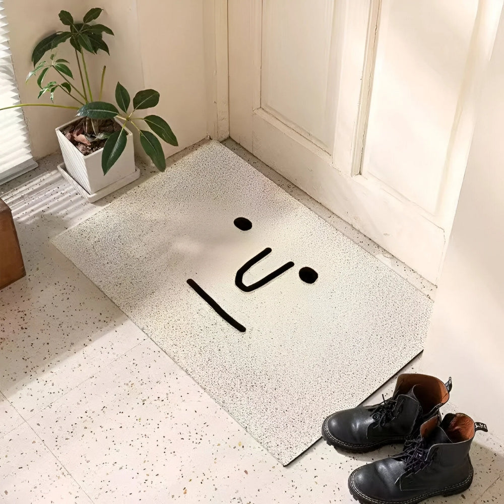 Smiley Face Non-Slip Doormat