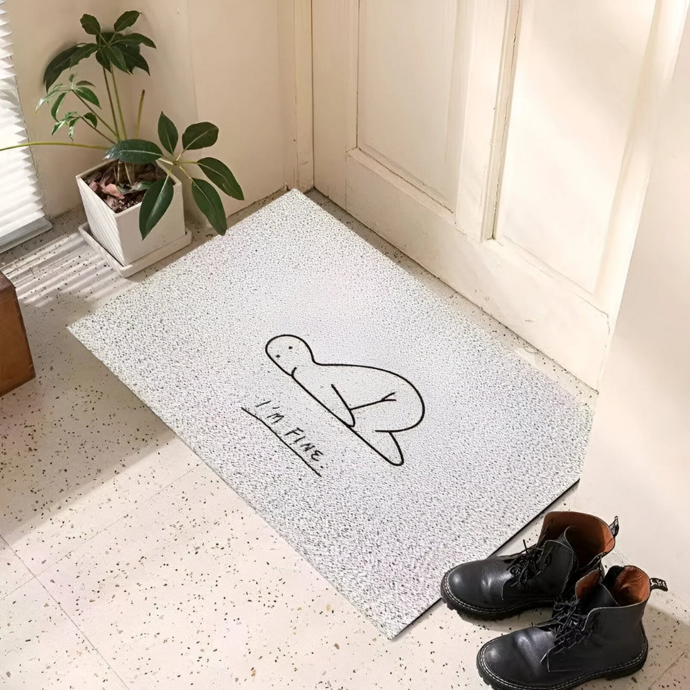 Smiley Face Non-Slip Doormat