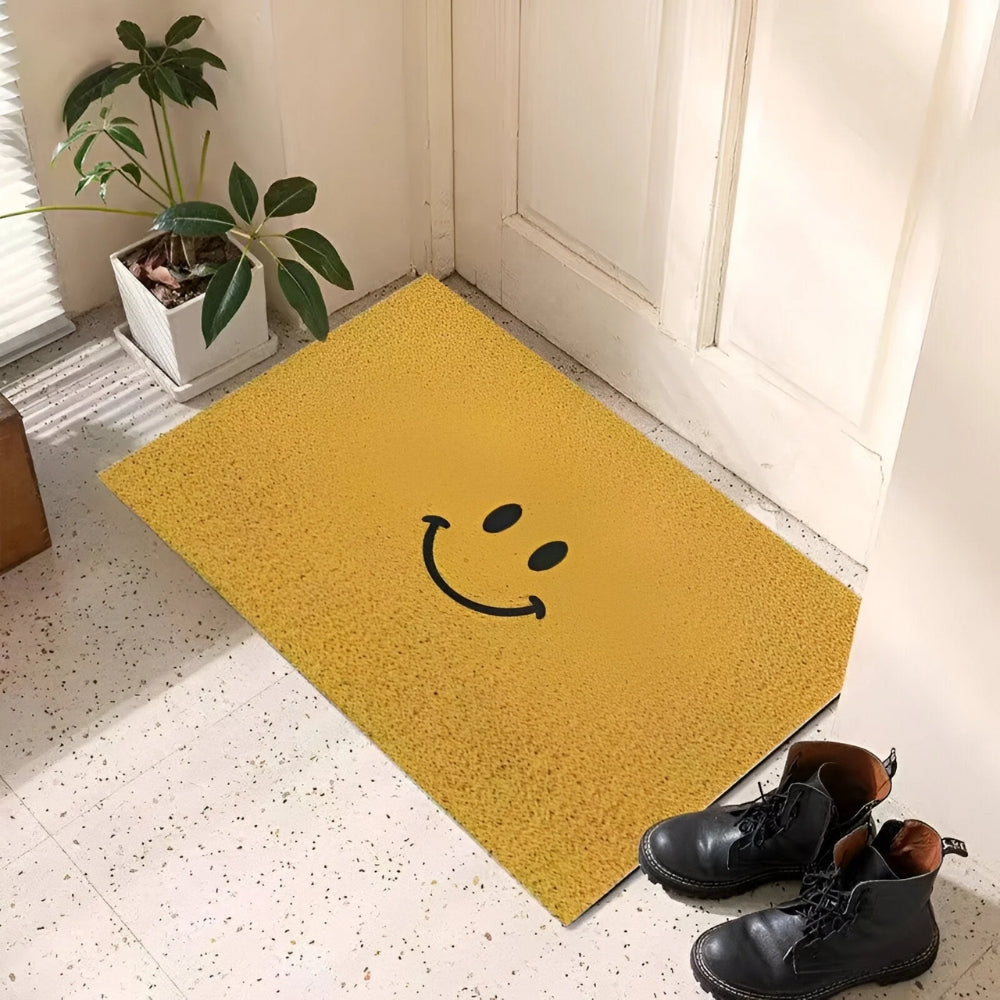 Smiley Face Non-Slip Doormat
