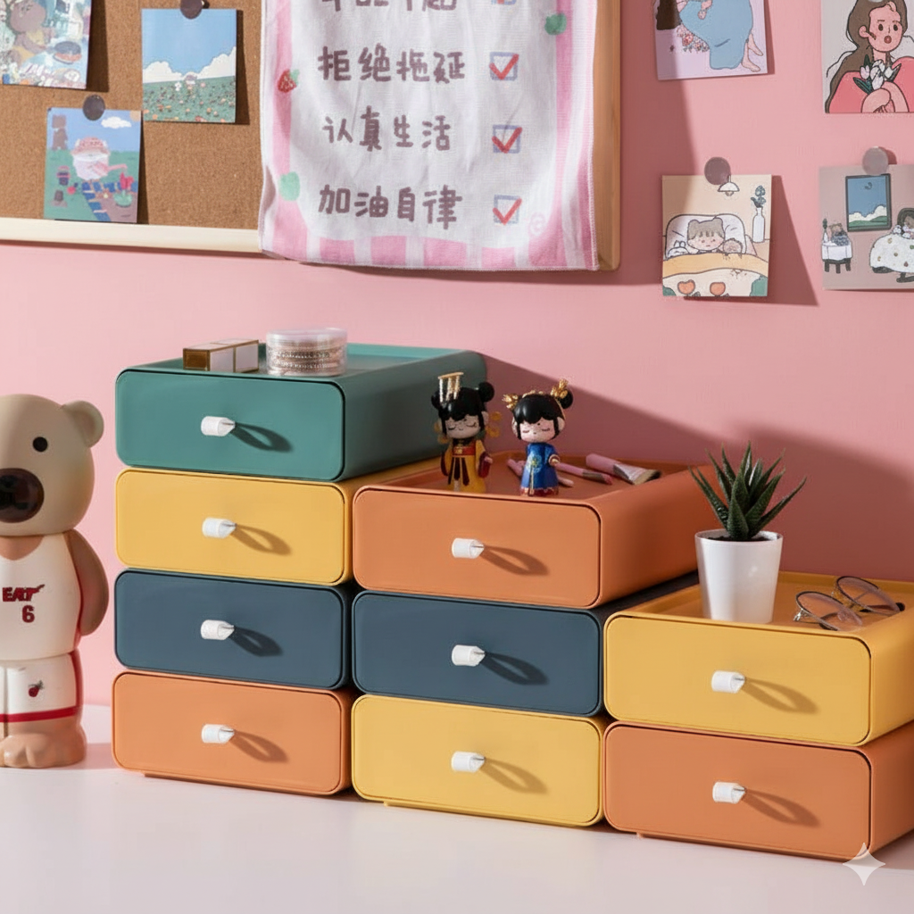 Stackable Plastic Storage Drawer